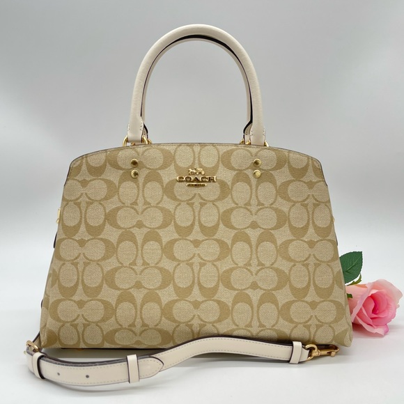 Coach Handbags - Coach Large Lillie Carryall Satchel Crossbody Bag